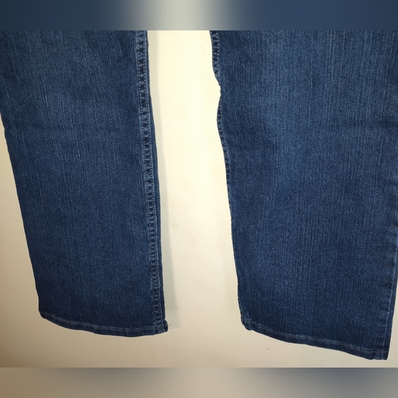 LEE Riders Denim Jeans Dark Blue STRETCH New NWT Women's 14 Straight Leg - Picture 5 of 8